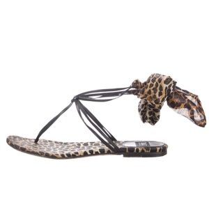 D&G Leather Thong Sandals Size: 5